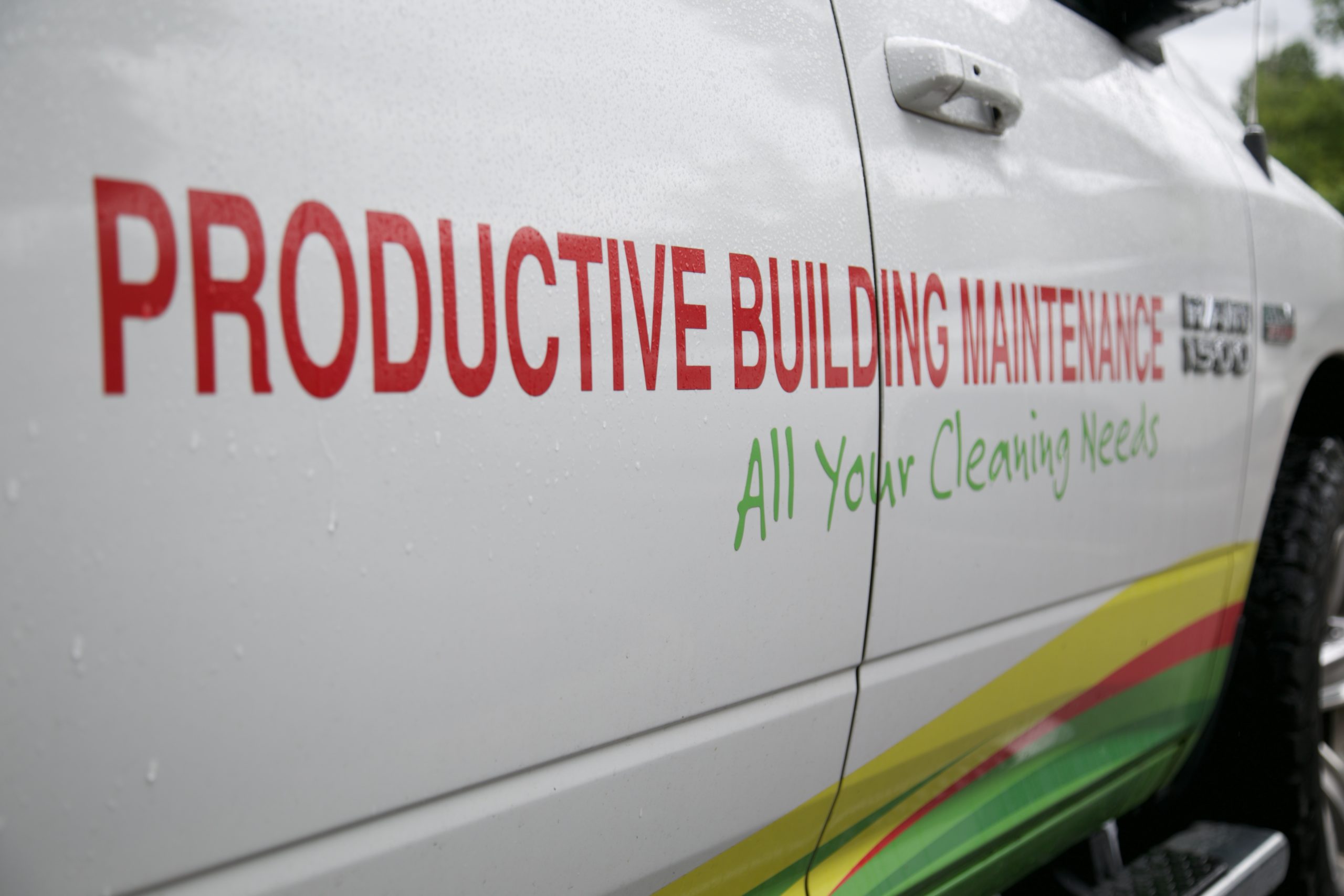 Productive Building Maintenance cleaning vehiclesProductive Building Maintenance cleaning vehicles